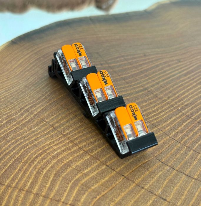 WAGO 221-412 adapter montażowy na szynę DIN 35 mm, 3 złączki