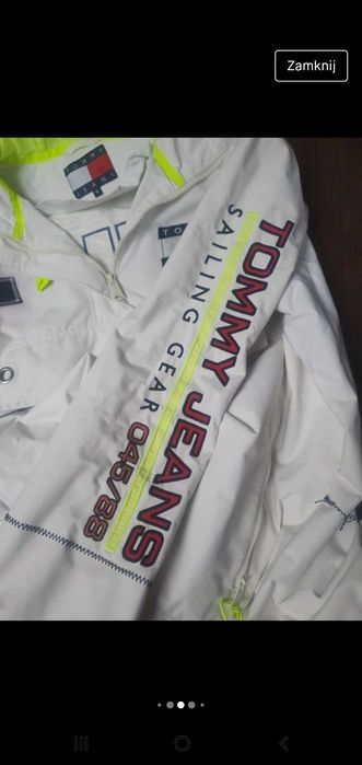Tommy jeans wiatrowka deszczówka kurtka 38 M