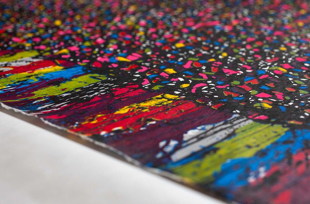 JonOne – Serigrafia "Composition Hanji" (41/50, assinada)