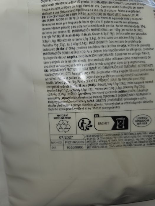 Whey protein 2.5kg