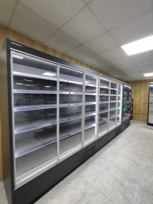 Стеллажи торговые, кассовые прилавки для магазина, холодильные витрины