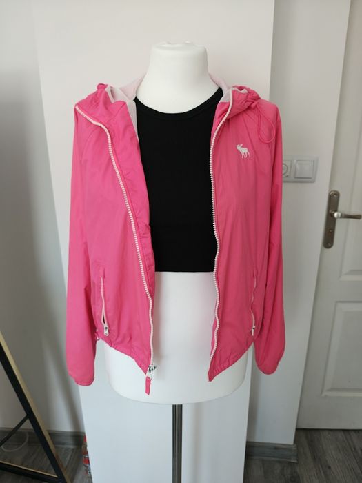 Kurtka Abercrombie r 36 S wiatrówka różowa