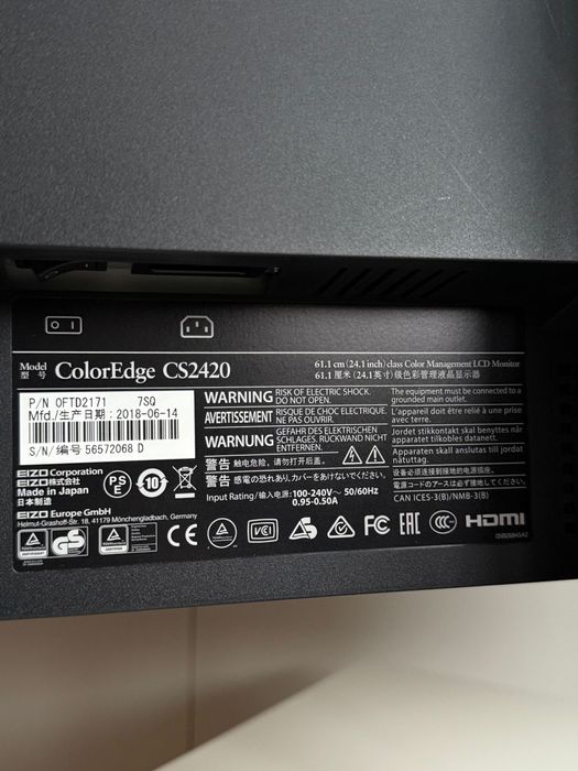 Monitor Eizo ColorEdge CS2420 Stan idealny, 100% Sprawny