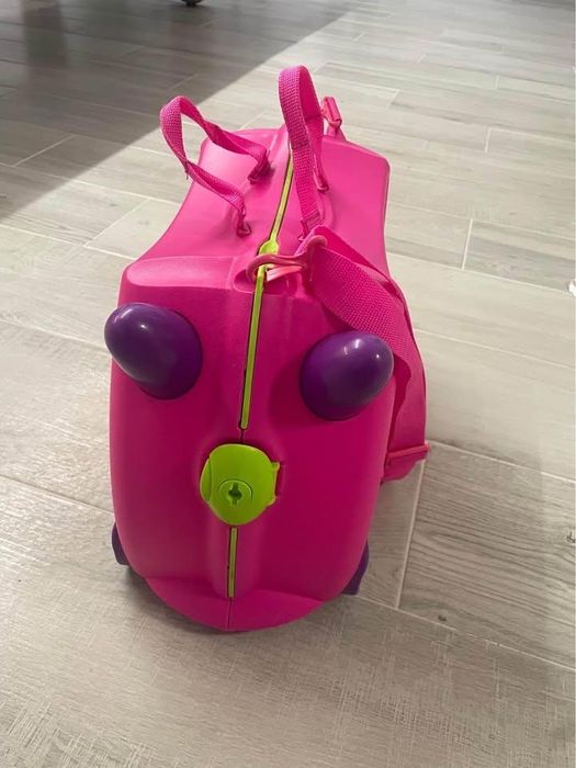Mala de viagem infantil Trunki cor-de-rosa