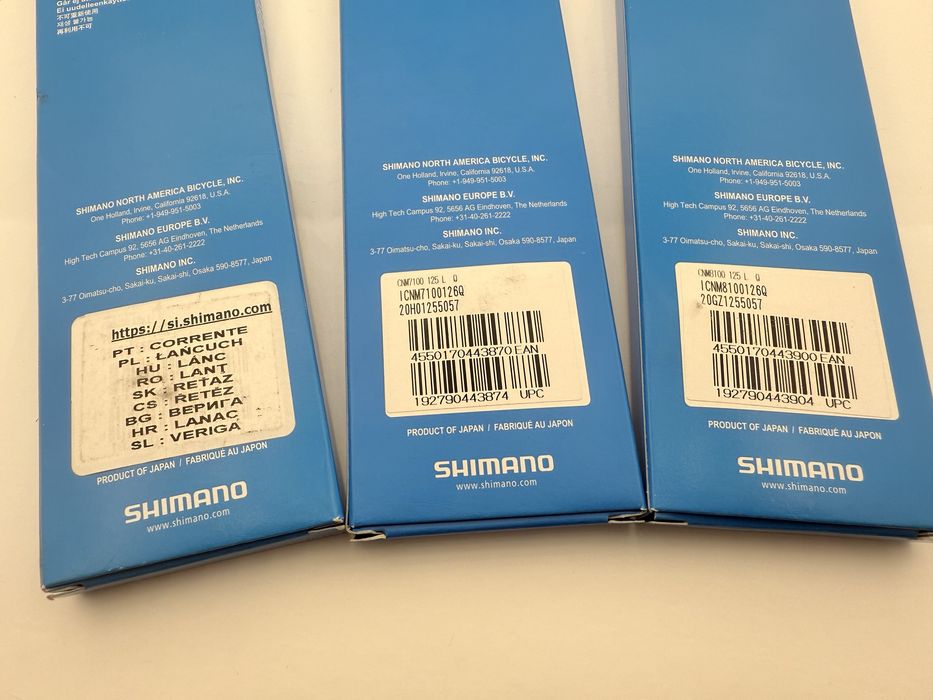 Нові ланцюги Shimano Deore M6100 SLX M7100 Deore XT M8100 12 швидкосте