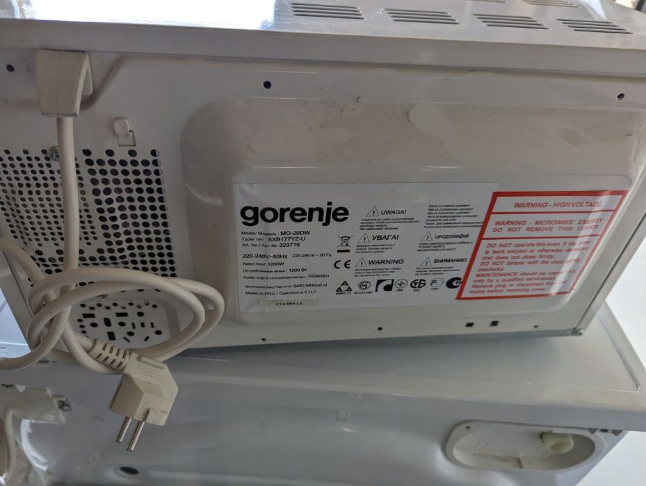 Мікрохвильова  gorenie