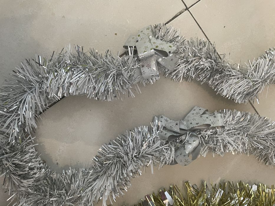 Fitas de enfeite de arvore de natal