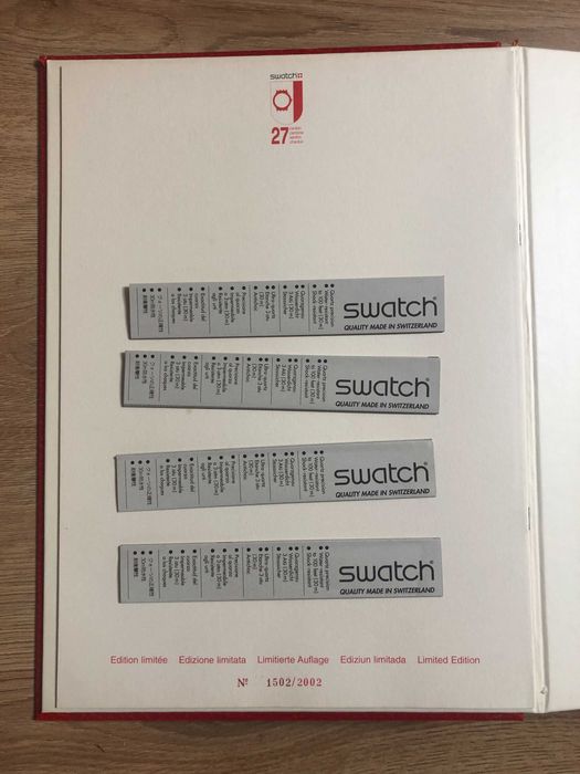 Swatch 27 Cantões com Livro