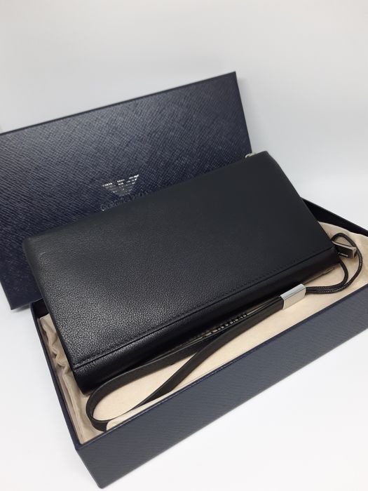 Чоловічий гаманець шкіряний клатч | Мужской кошелек барсетка кожаная