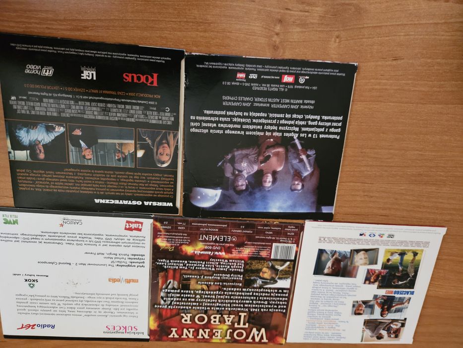 Komplet 5 filmów dvd