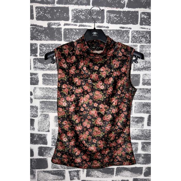 LJR welurowy golf w róże S