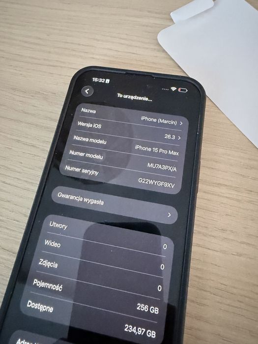 Iphone 15 pro max 256 gb Blue Titanium