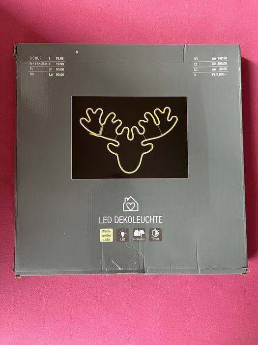 Dekoracja świateczna renifer