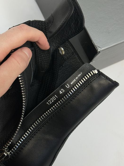 Rick Owens Leather Ramones Jumbo Lace кеди кросівки кеды opium archive