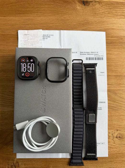 Apple Watch Ultra 3 + Pasek/Case Spiegen