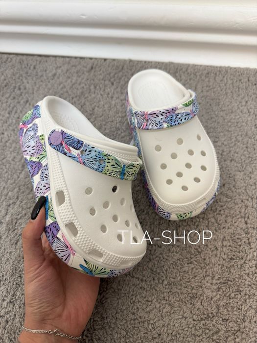 Дитячі крокси сабо на платформі crocs classic cutie clog