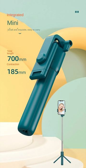 Selfie stick c/ tripe e bluetooth- novos