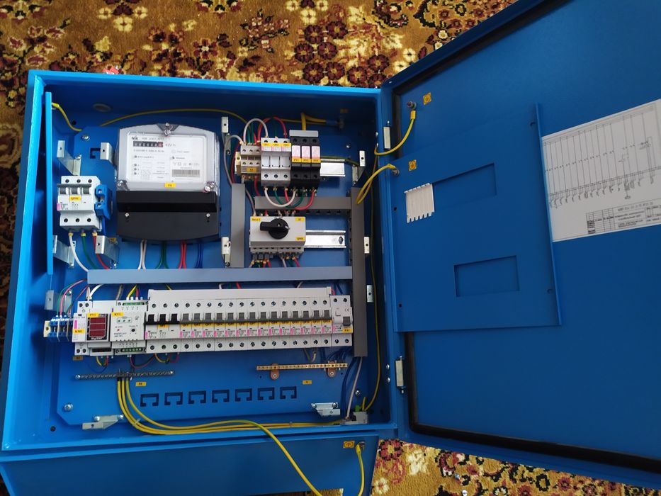 Электро щит собранный  60х60см