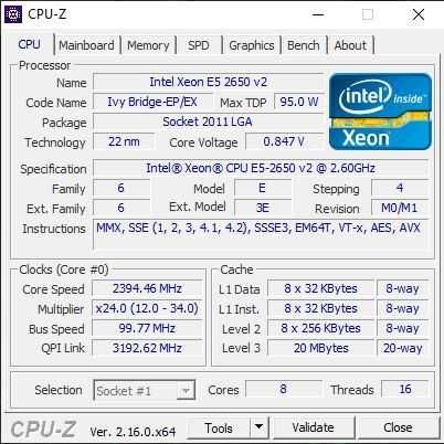 Материнская плата S2011 Н79 с процессором 8 ядер Intel Xeon Е5-2650 V2