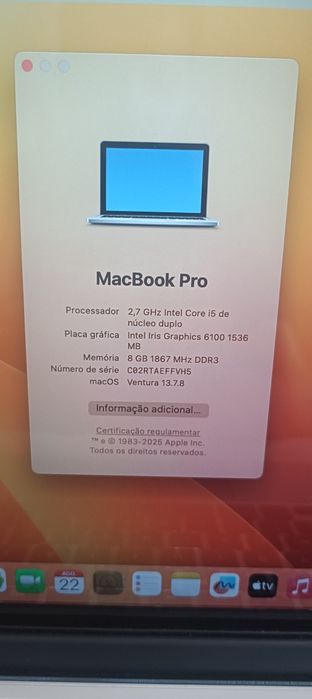 MacBook Pro Retina 13" Early 2015 – Estado Impecável 8 GB RAM SSD