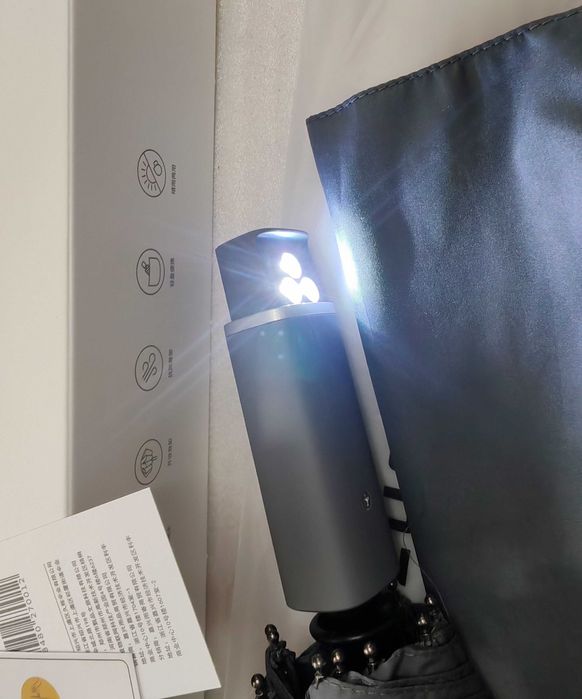 Полностью автоматический зонт Xiaomi ZuoDu Umbrella LED ZD220 с ФОНАРИКОМ