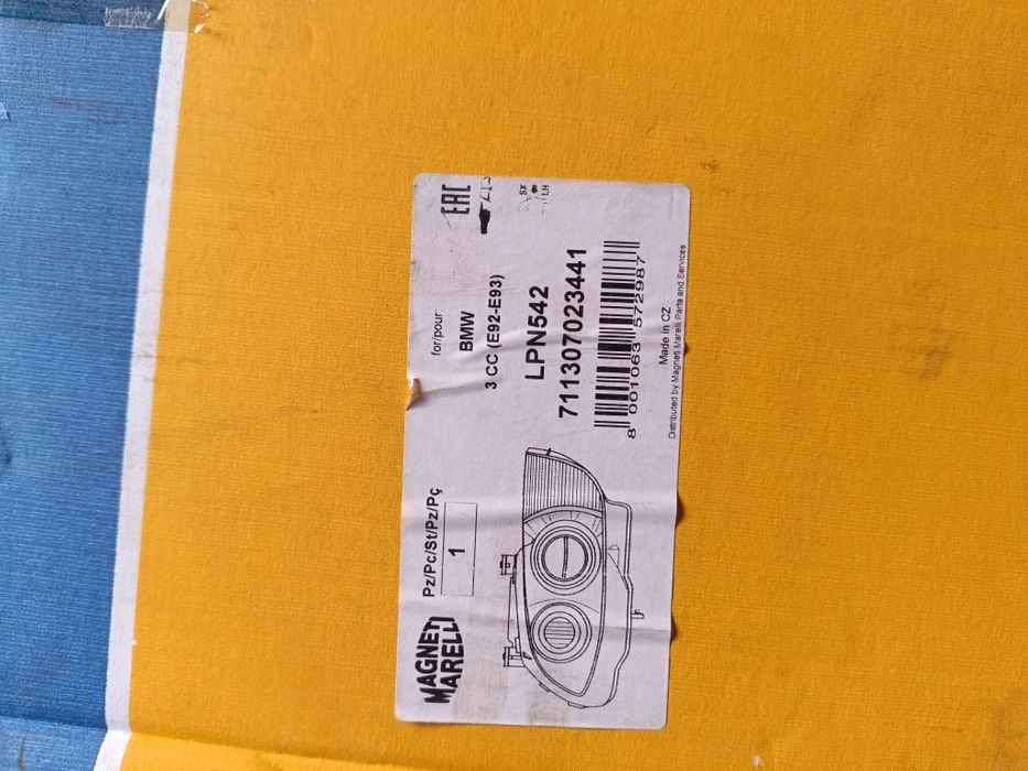 BMW 3 E92 93 reflektor lampa lewy przód Nowa Magneti Marelli