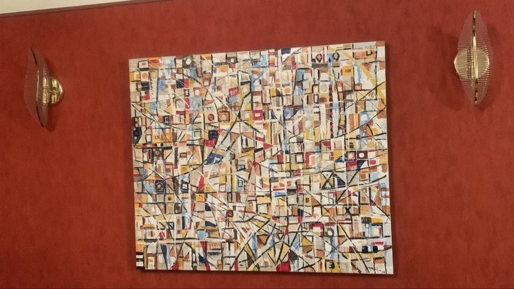 Par de candeeiros cristal banhados a ouro