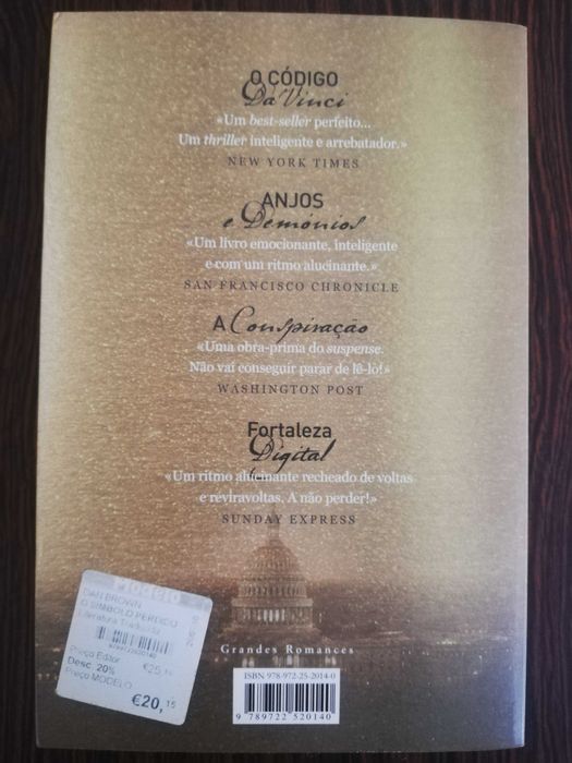 O Símbolo Perdido, de Dan Brown