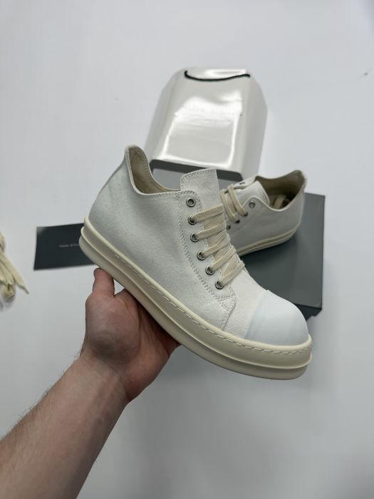 Нові Кеди Rick Owens Ramones DRKSHDW White Low/size 37-44/ Преміум якість!