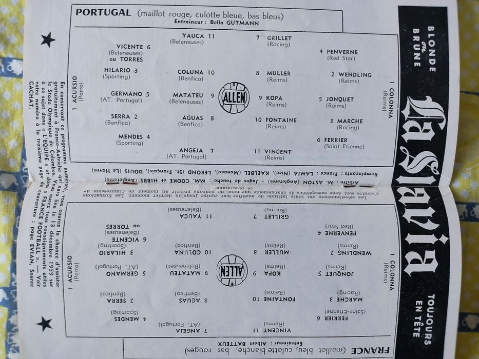 Programa França Portugal 1959