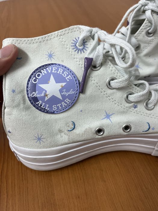 Високі кеди Converse Chuck Taylor All Star Lift Platform (Celestial / Зірки) Оригінал 37.5 розмір