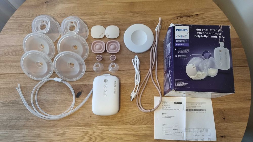 Philips Avent podwójny laktator samonośny muszlowy SCF532/11 GWARANCJA