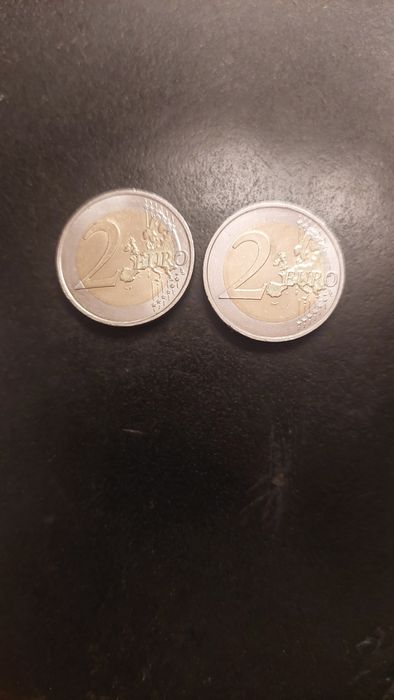 Moeda 2 euros travessia Atlântico sul.