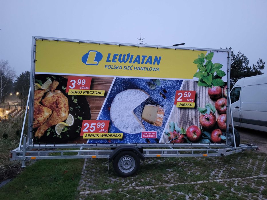 PRZYCZEPY REKLAMOWE, bilbordy, kampanie