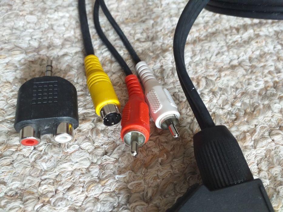 Cabo Scart com ligação audio e S video Port