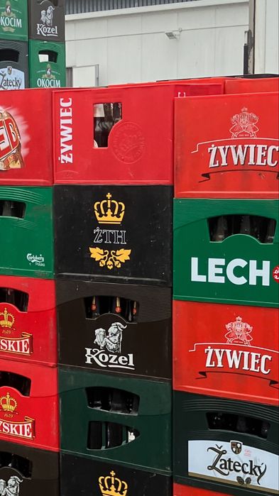 Skup butelek po piwie polskich i czeskich