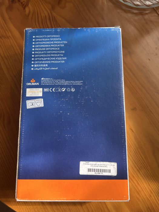 Cinta Sacrolombar ORLIMAN – Nova (Nunca Usada) – Tamanho T1