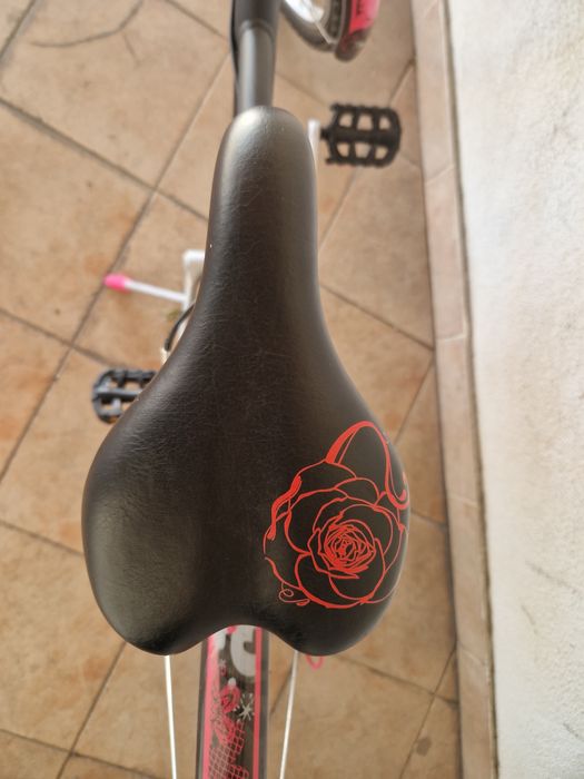 Bicicleta criança 9-12 anos (rosa e preta)