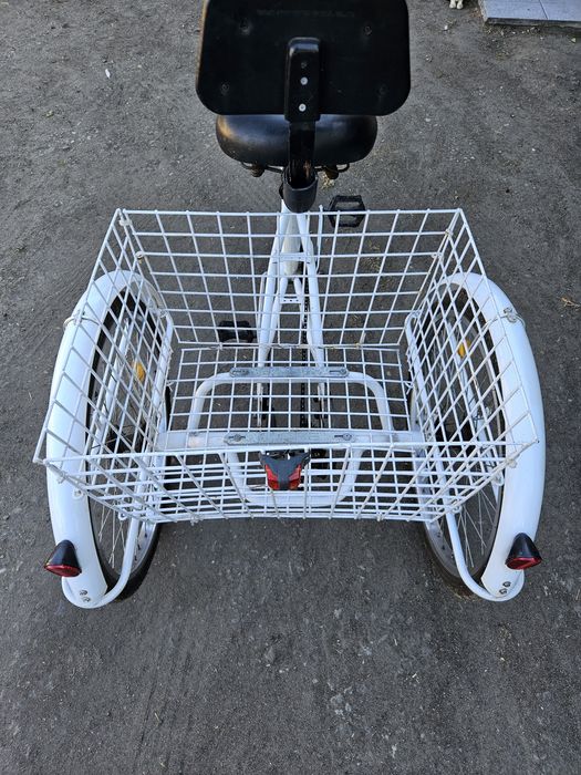 Rower trzykołowy trójkołowy Ridgeyard 24 biały