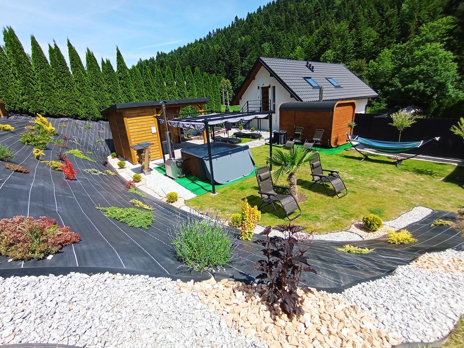 Domek z sauna i jacuzzi Paszyn Domek do wynajęcia