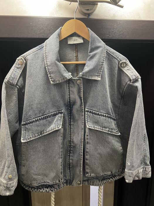 Куртка джинсова з хутром