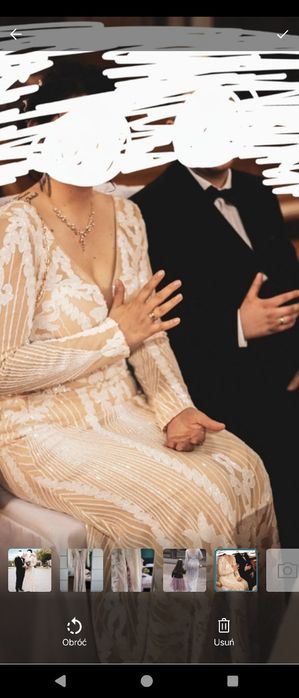 Suknia ślubna wieczorowa ślub cywilny Soky & Soka L syrenka