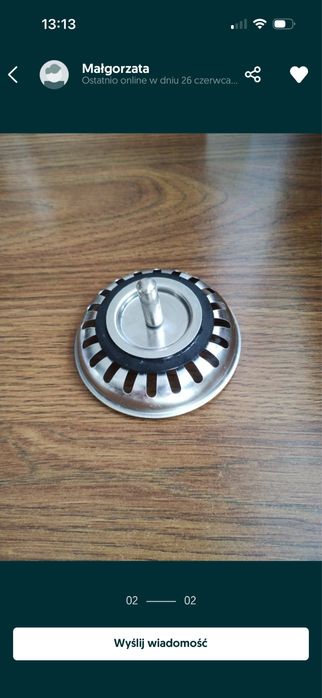 Sitko/korek do zlewu