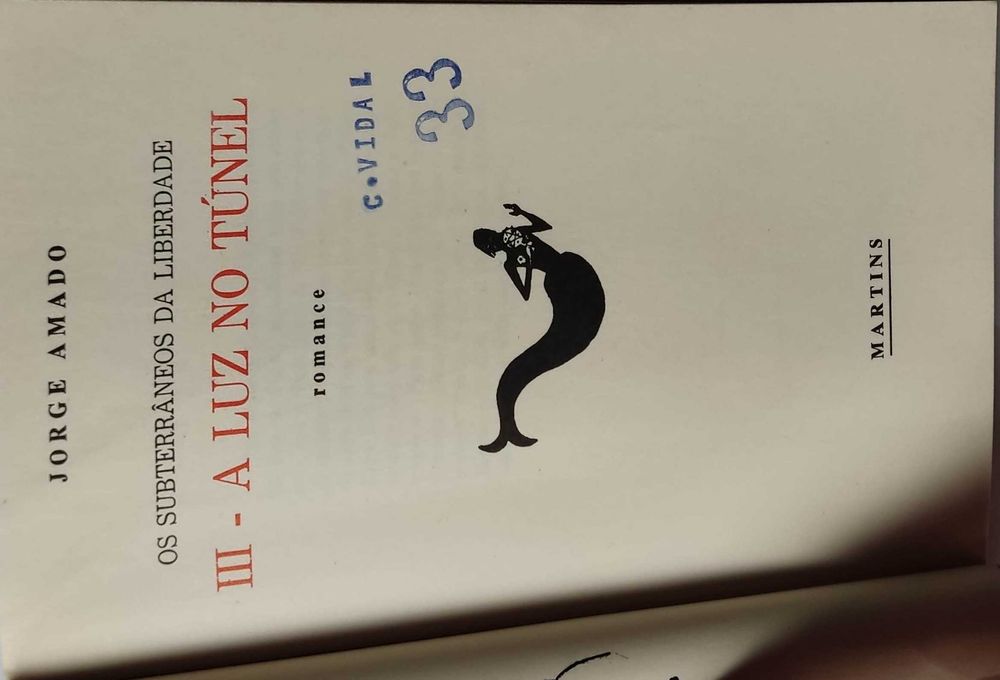 Livro Ref Cx B - A Luz No Tunel  - Jorge Amado