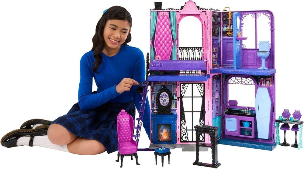 Набір Monster High БУ-тік Готель Лігво Будинок для ляльок кімната