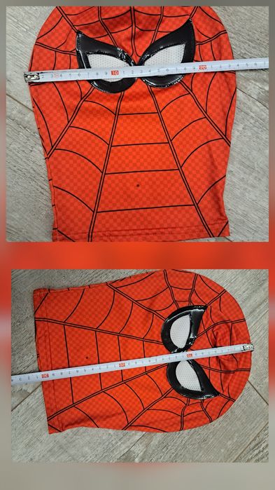 Kostium Spider-Man - niebieski/czerwony - rozm 110/116 (120) Wada