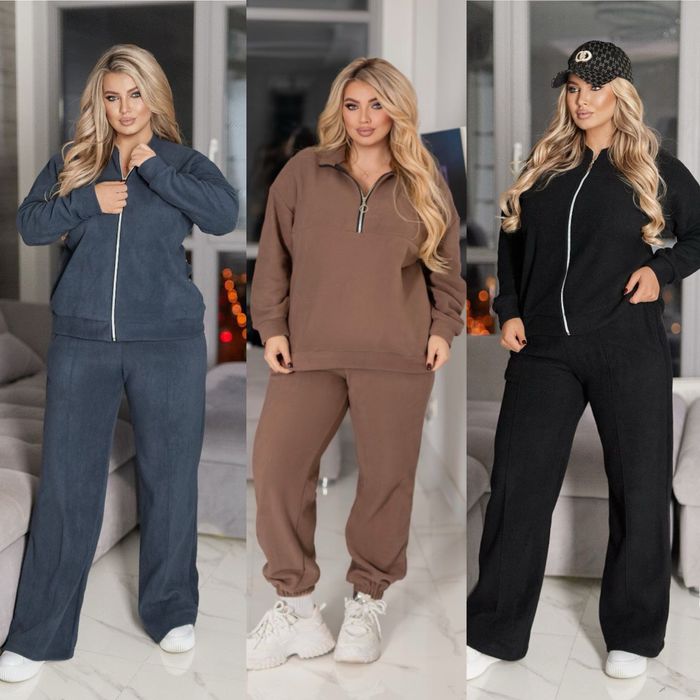 Жіночий спортивний костюм двосторонній фліс 48-50 52-54 56-58 60-62