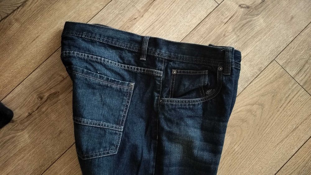 Spodnie męskie 3XL klasyczne miękkie jeansy Livergy pas106