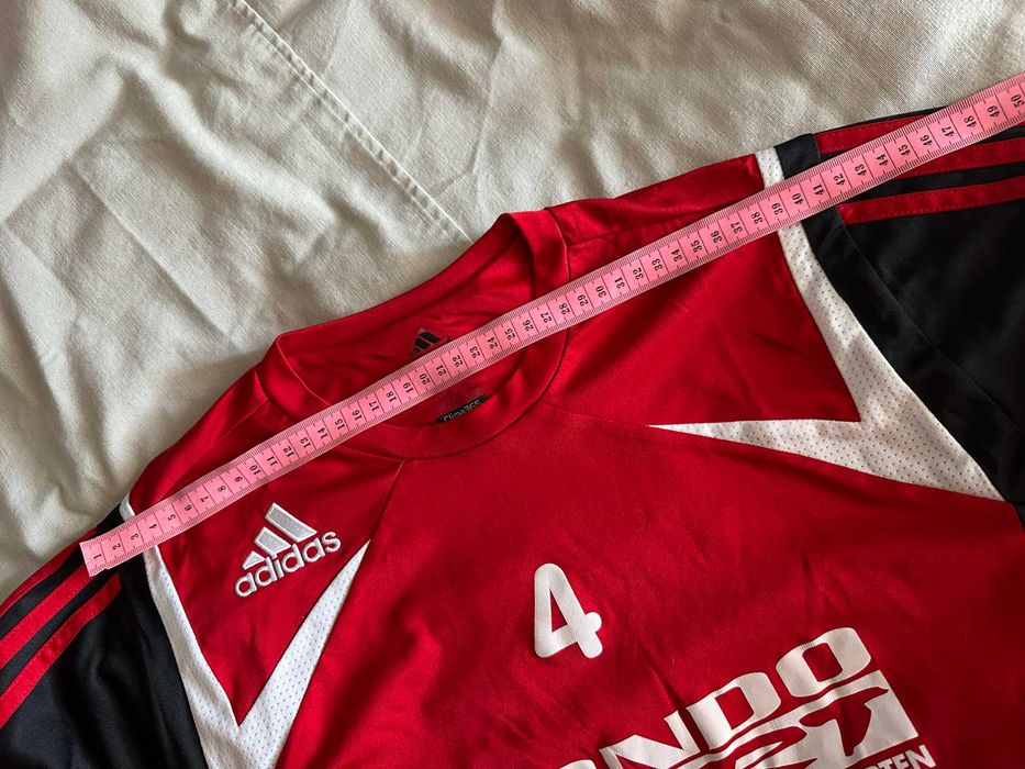 Футболка червона брендова чоловіча adidas