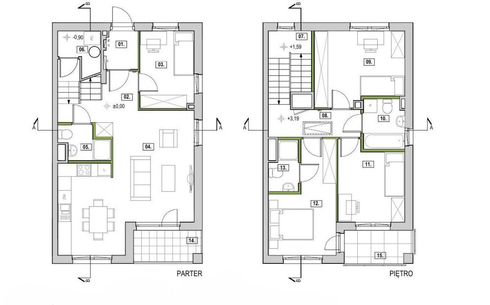 Skrajny segment | 108 m² własnego ogrodu